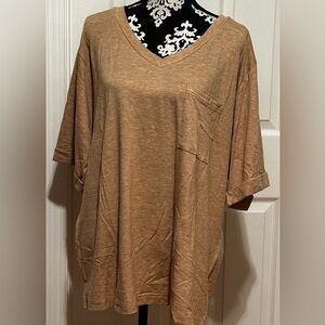 Casual V-Neck T-Shirt with pocket  size XL   NWT